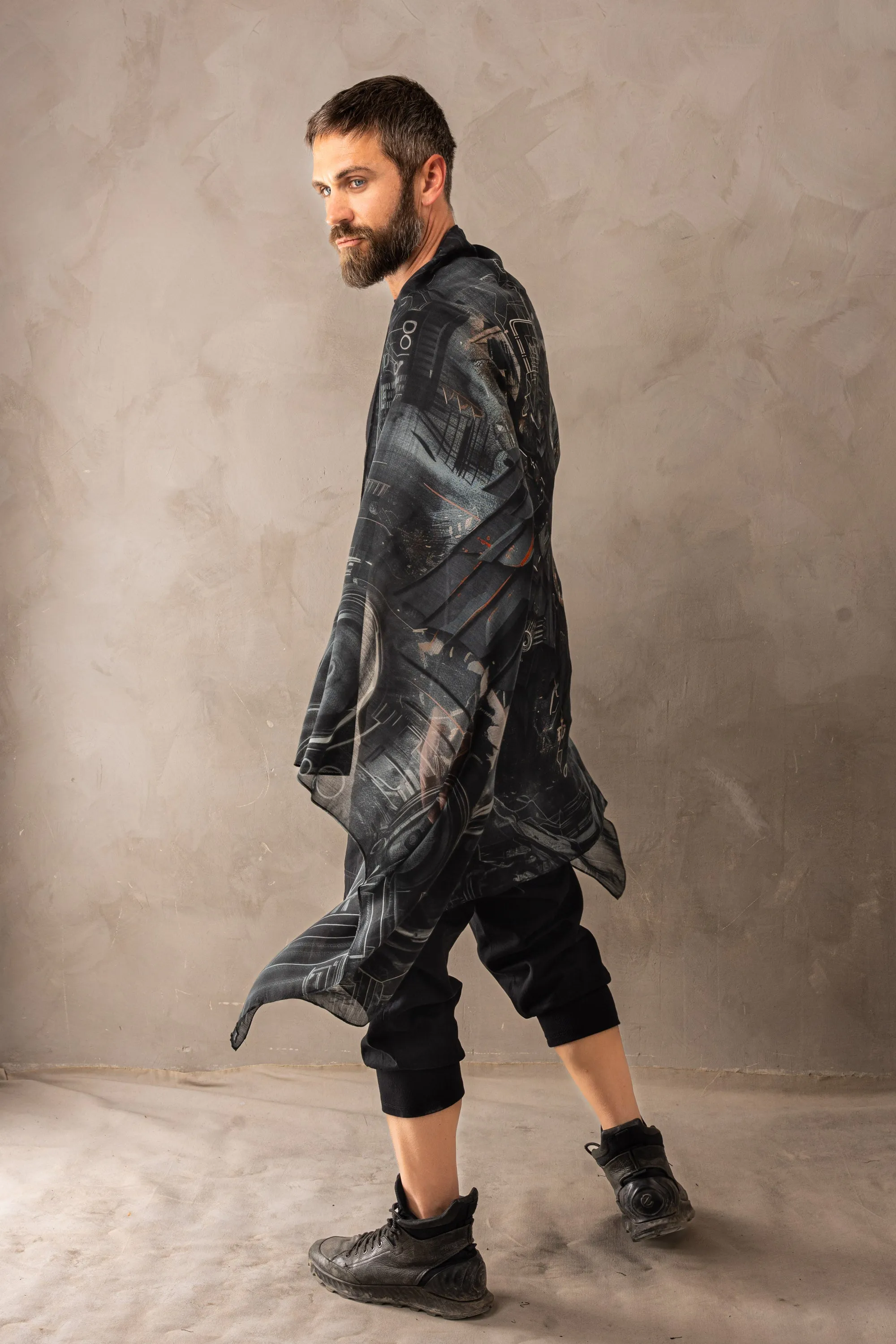 Modal Scarf Dark Crow