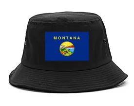 Montana State Flag MT Chest Mens Bucket Hat