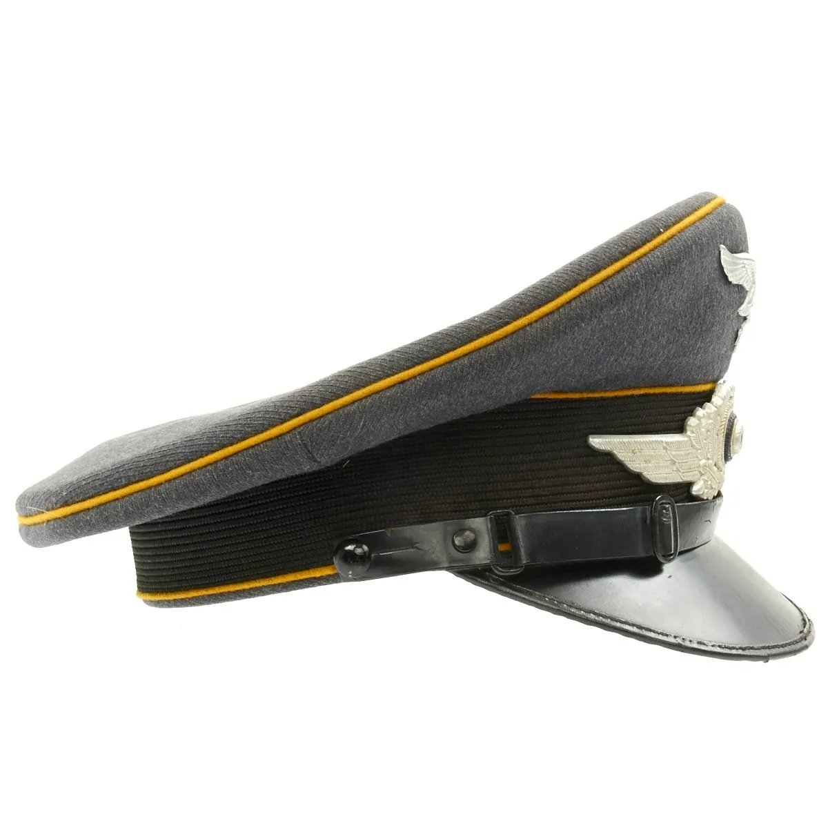 Original German WWII Luftwaffe Flight Branch Visor Cap by Franz Ritter 1938