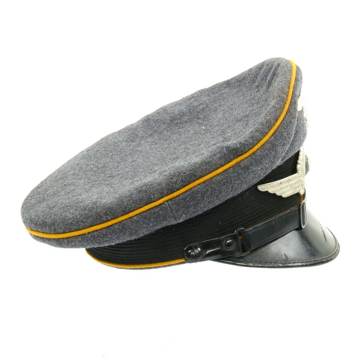 Original German WWII Luftwaffe Flight Branch Visor Cap - Fl Ausb Regt 41
