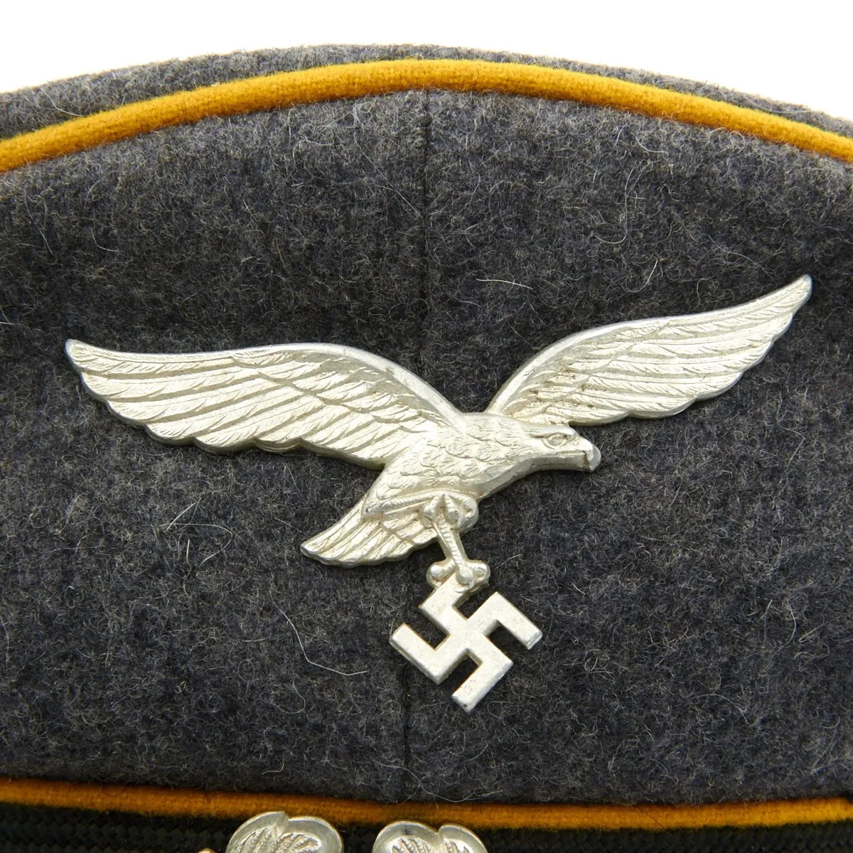 Original German WWII Luftwaffe Flight Branch Visor Cap - Fl Ausb Regt 41