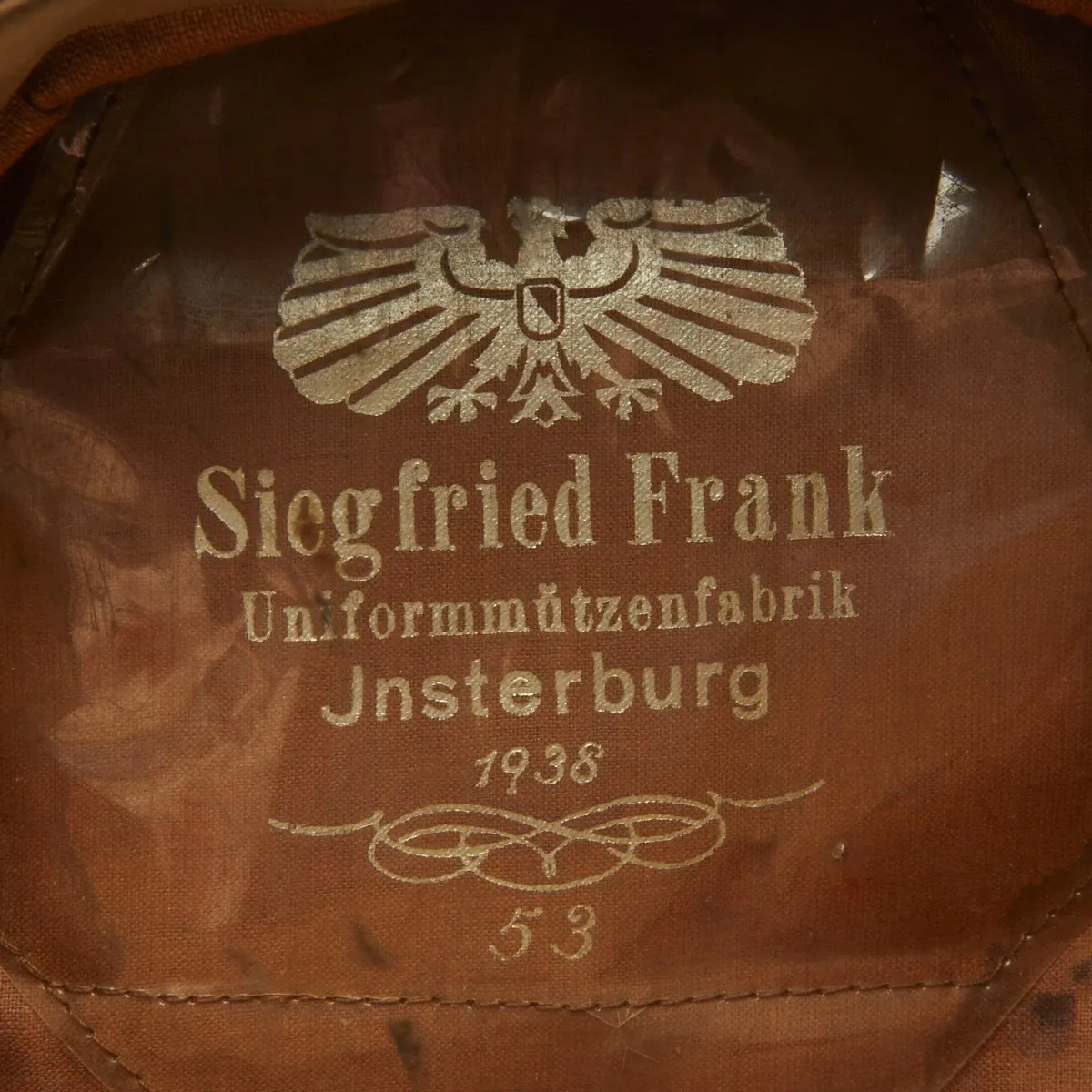 Original German WWII Luftwaffe Flight Branch Visor Cap - Fl Ausb Regt 41
