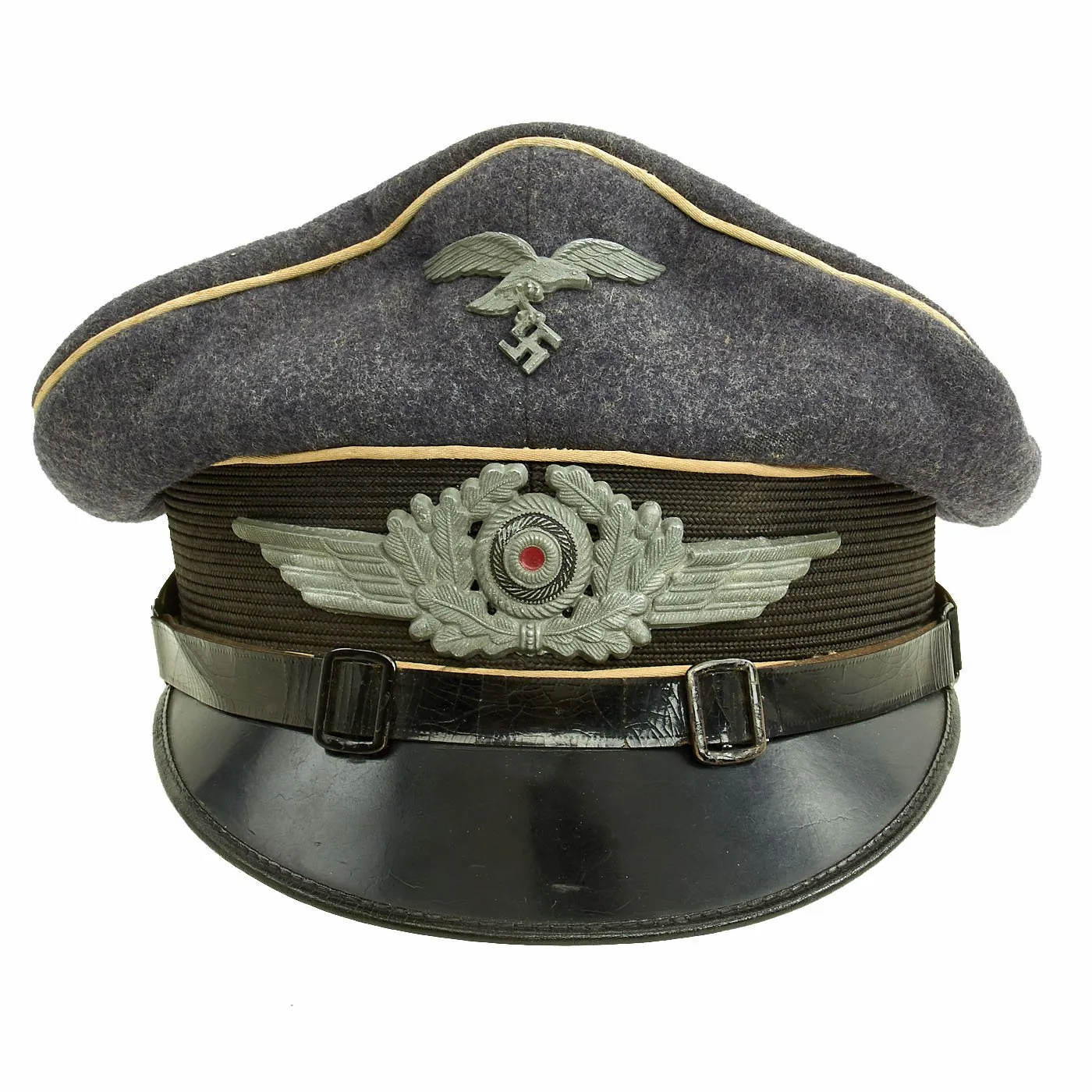 Original German WWII Luftwaffe Hermann Göring Divison Named NCO Visor Cap by J. Sperb