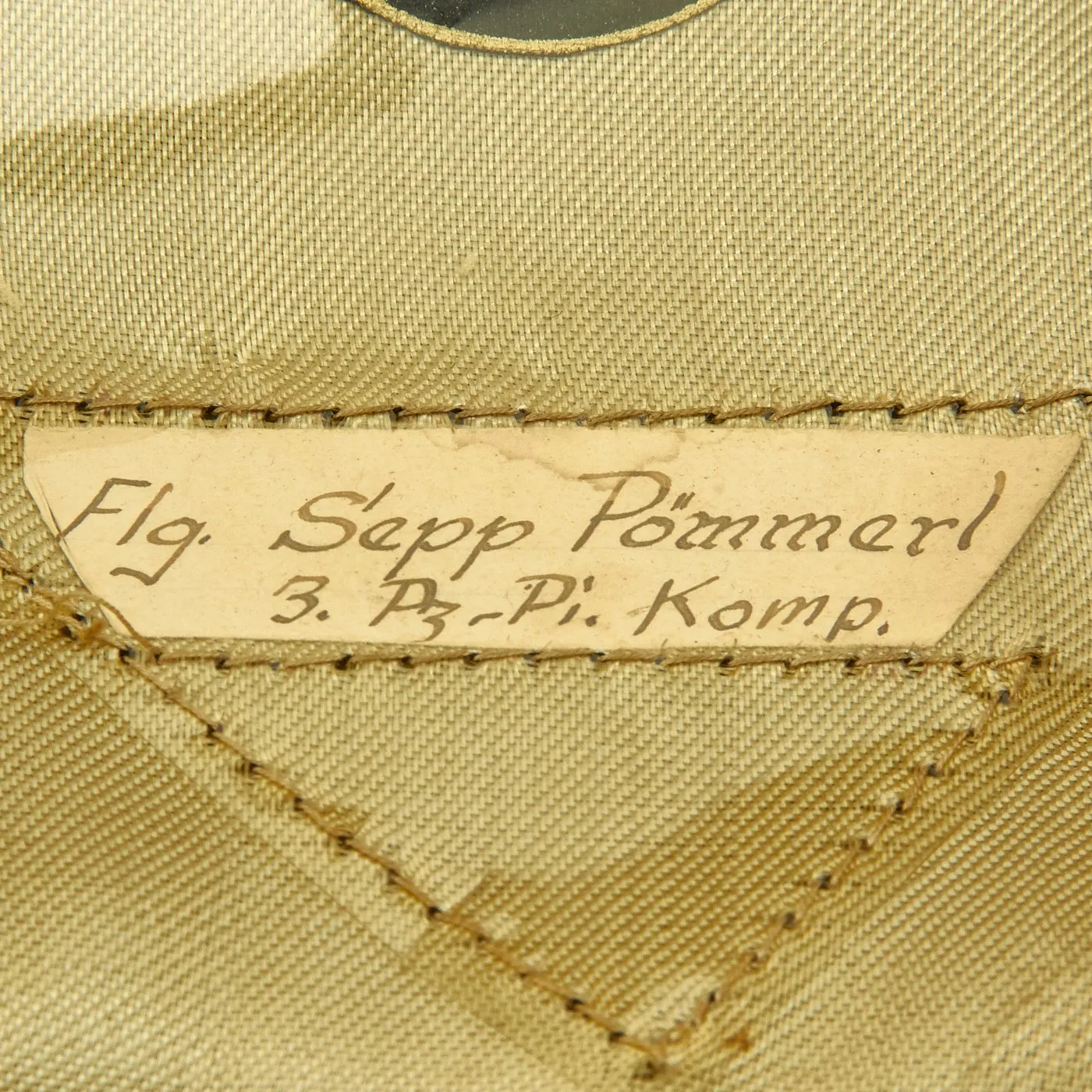Original German WWII Luftwaffe Hermann Göring Divison Named NCO Visor Cap by J. Sperb