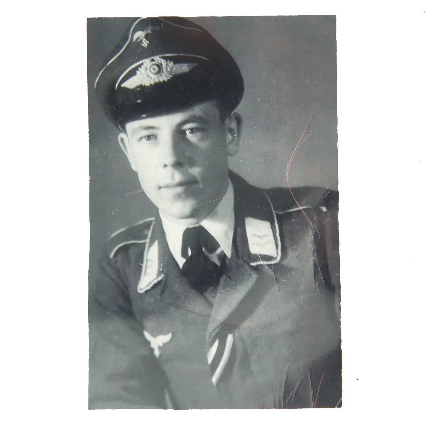 Original German WWII Luftwaffe Hermann Göring Divison Named NCO Visor Cap by J. Sperb