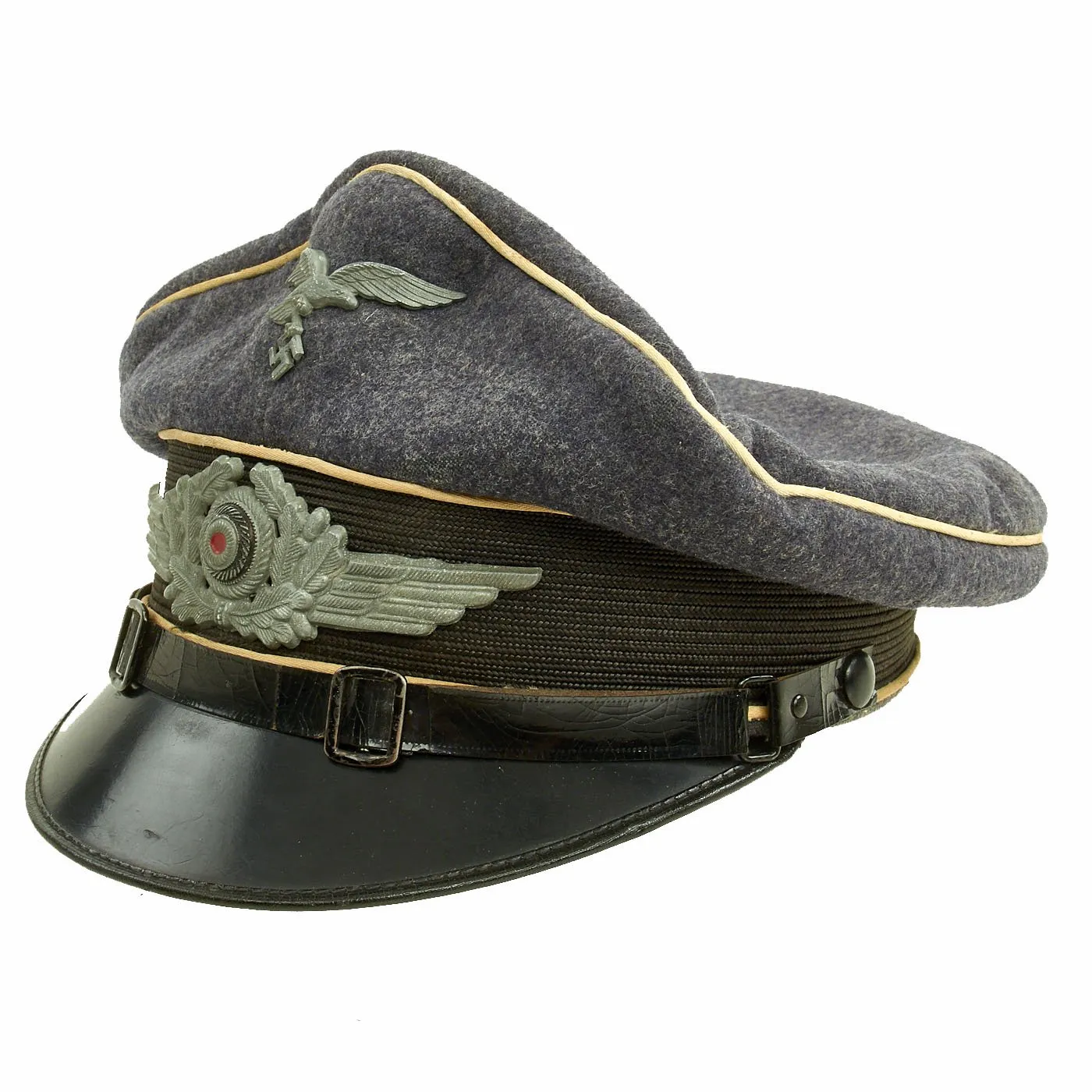 Original German WWII Luftwaffe Hermann Göring Divison Named NCO Visor Cap by J. Sperb
