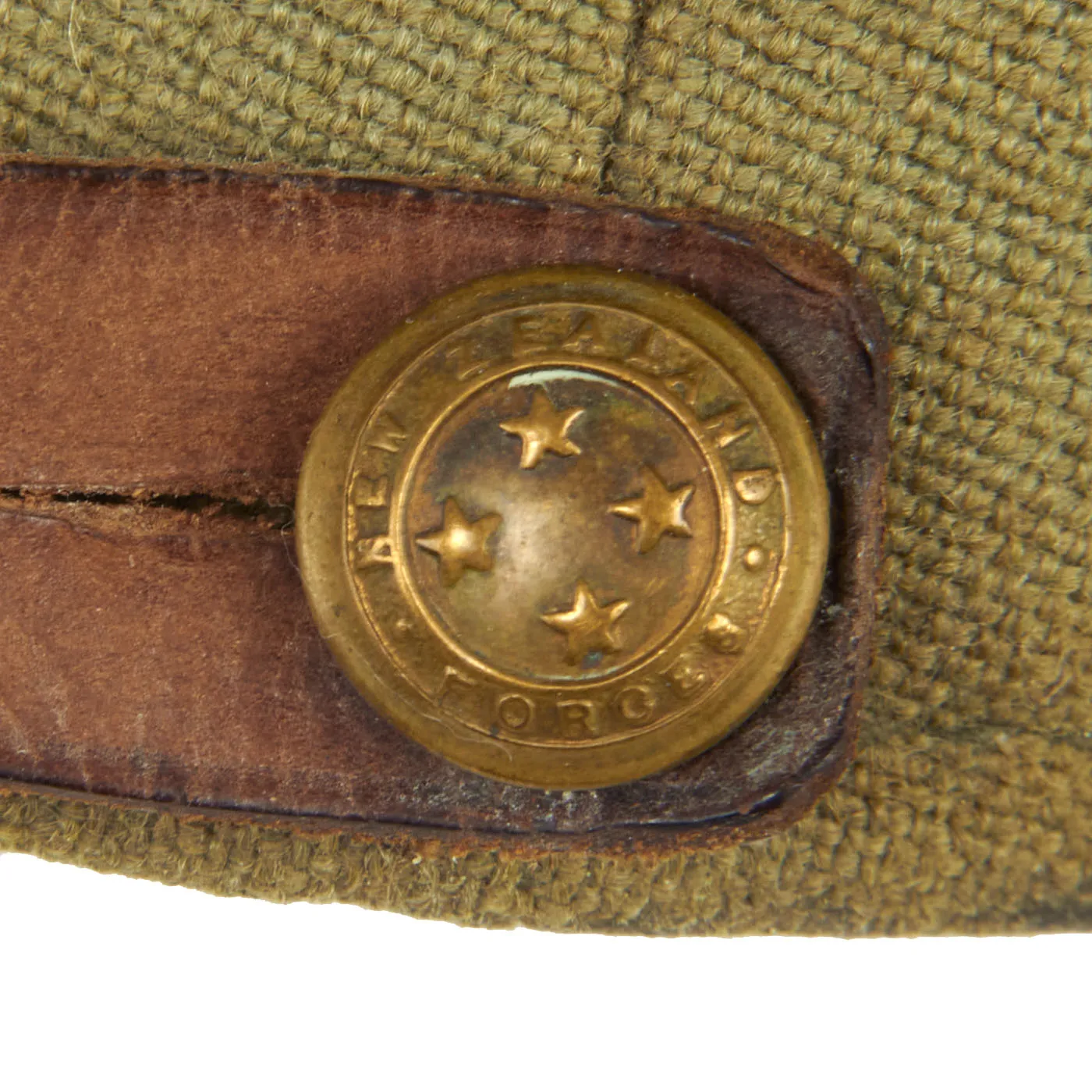 Original New Zealand WWII Named Hawkes Bay Regiment Officers’ Peaked Visor Cap by Hills Caps Ltd - Complete