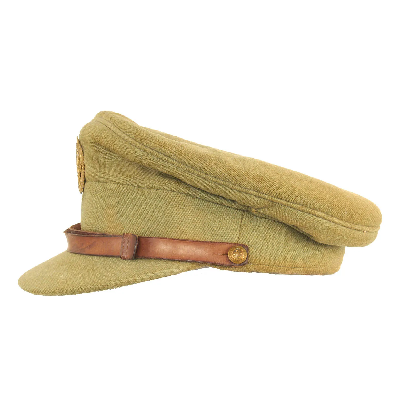 Original New Zealand WWII Named Hawkes Bay Regiment Officers’ Peaked Visor Cap by Hills Caps Ltd - Complete