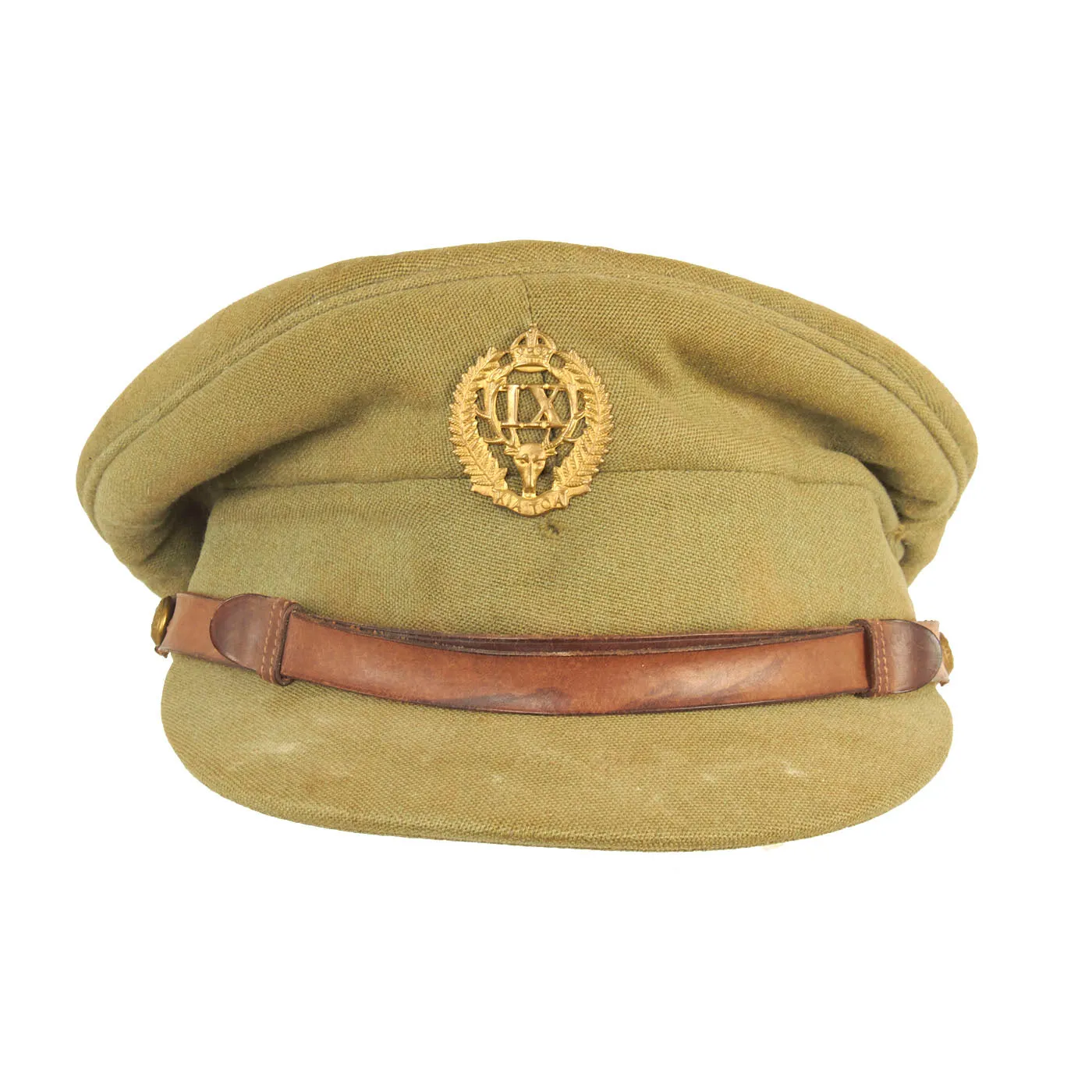 Original New Zealand WWII Named Hawkes Bay Regiment Officers’ Peaked Visor Cap by Hills Caps Ltd - Complete