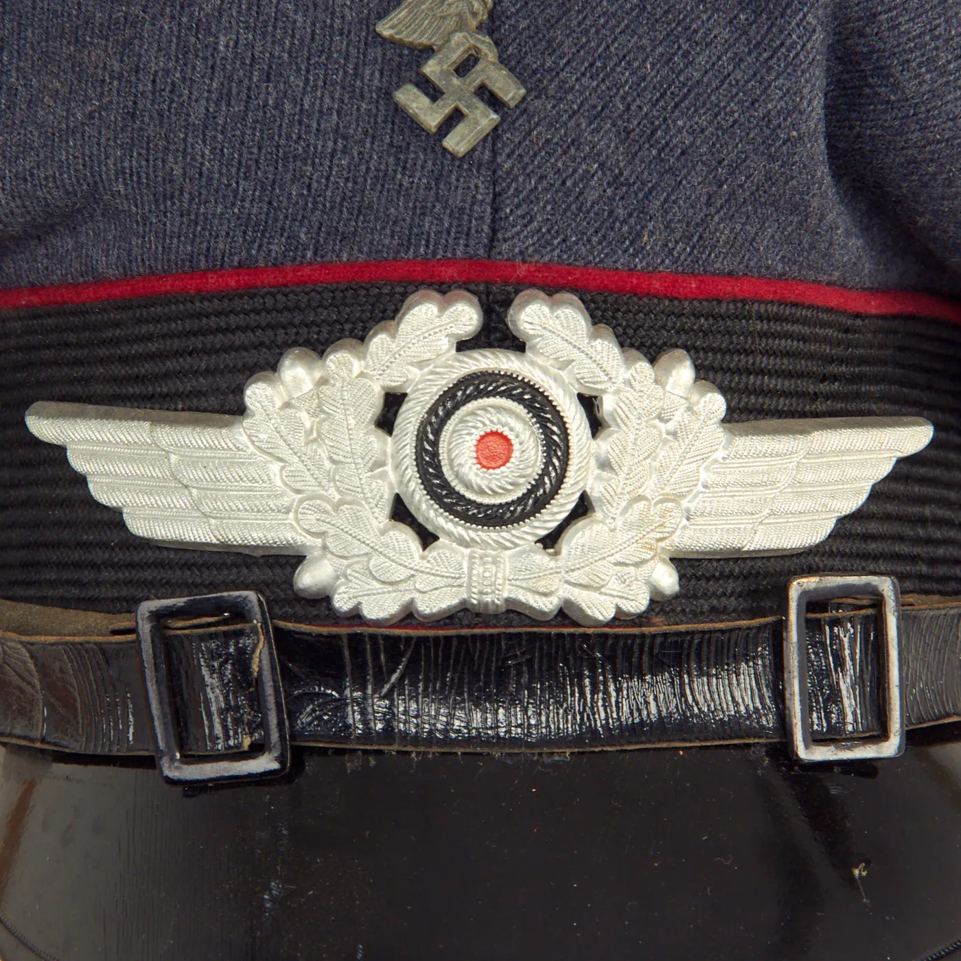 Original Rare German WWII Luftwaffe Veterinary Service EM/NCO Schirmmütze Visor Cap