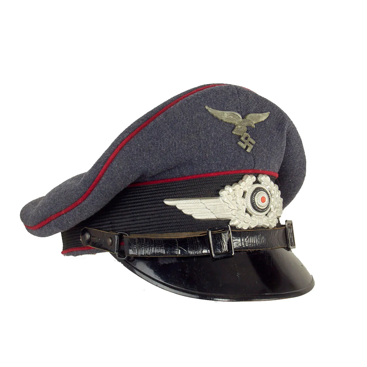Original Rare German WWII Luftwaffe Veterinary Service EM/NCO Schirmmütze Visor Cap