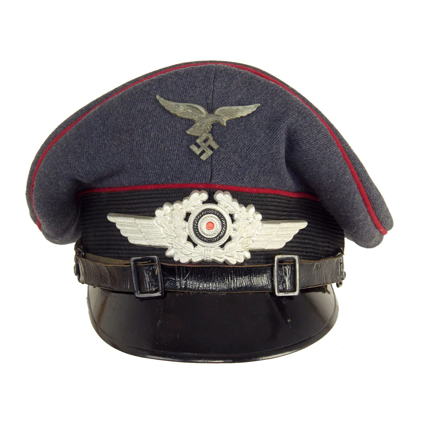 Original Rare German WWII Luftwaffe Veterinary Service EM/NCO Schirmmütze Visor Cap