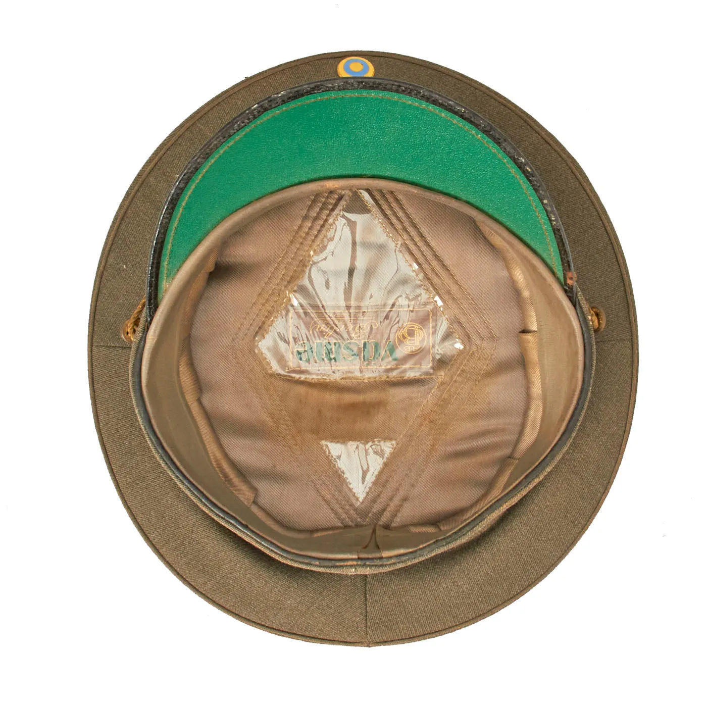 Original Swedish WWII M39 Swedish Army Officer Peaked Visor - Size 58 ½