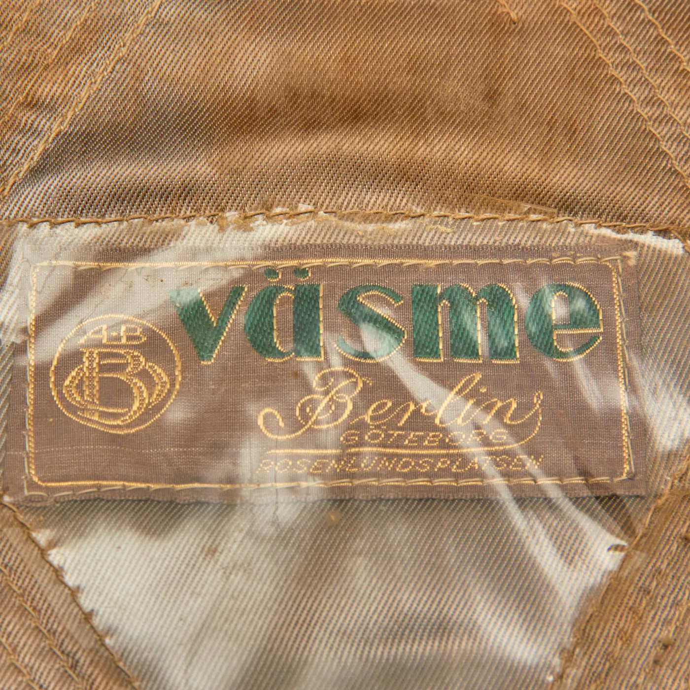 Original Swedish WWII M39 Swedish Army Officer Peaked Visor - Size 58 ½