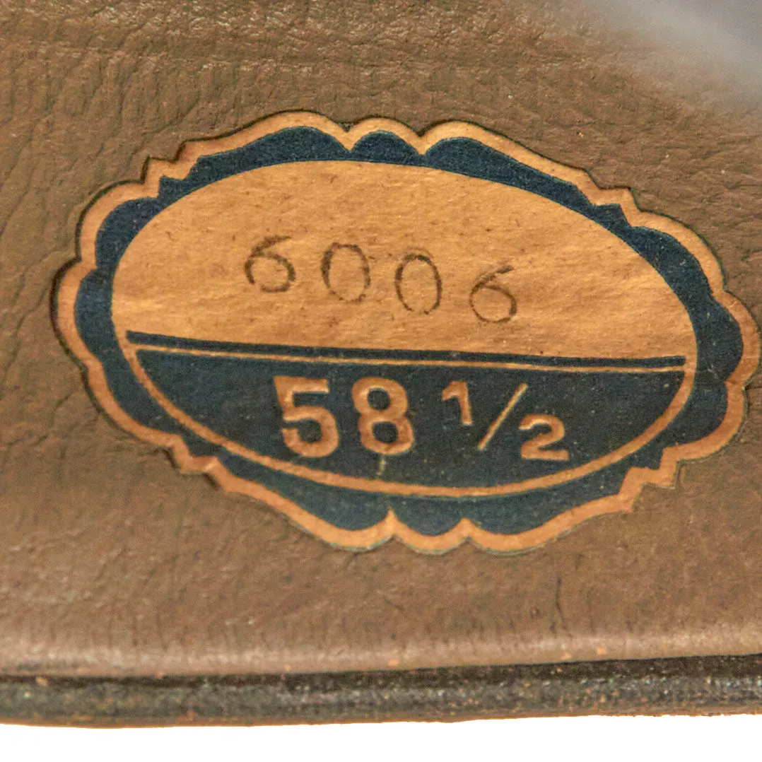 Original Swedish WWII M39 Swedish Army Officer Peaked Visor - Size 58 ½