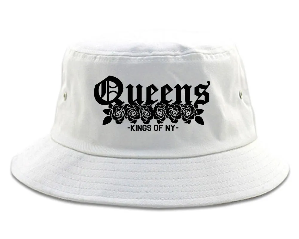 Queens Roses Kings Of NY Mens Bucket Hat