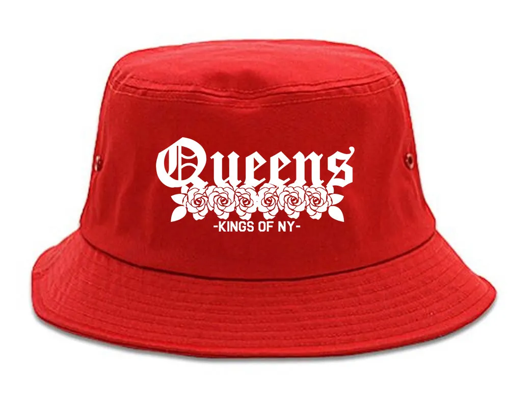 Queens Roses Kings Of NY Mens Bucket Hat