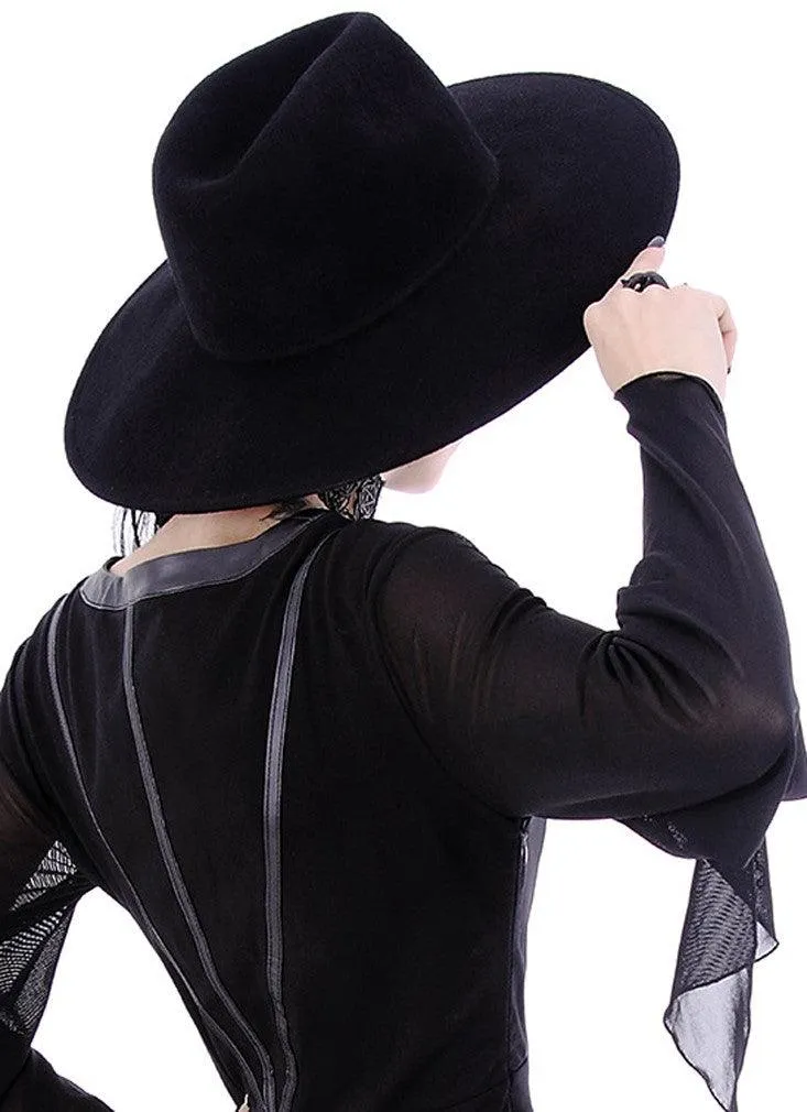 Restyle  - WITCH HAT -  Wide Brim Hat
