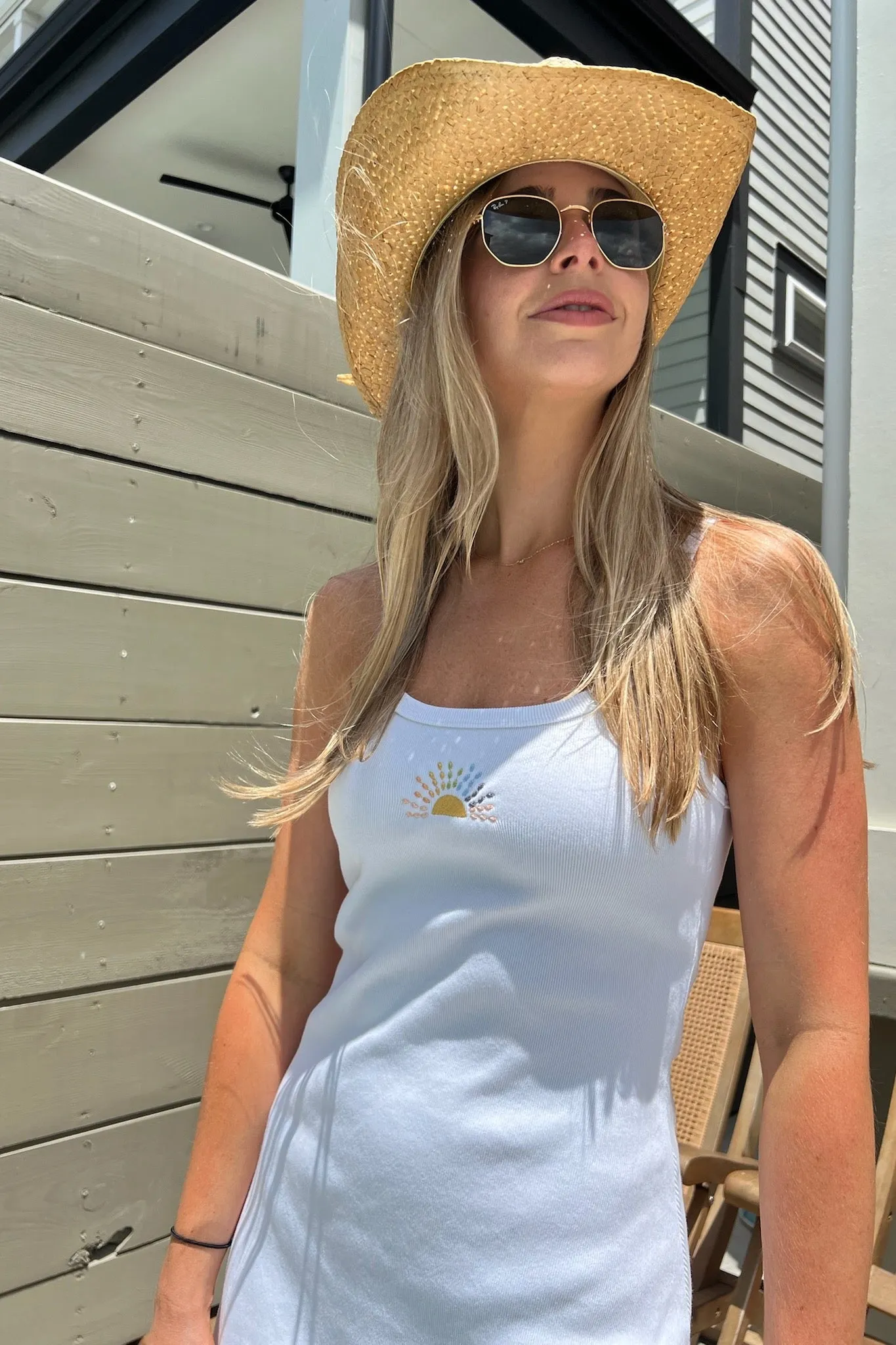 Ribbed Mini Dress ~ Sunset