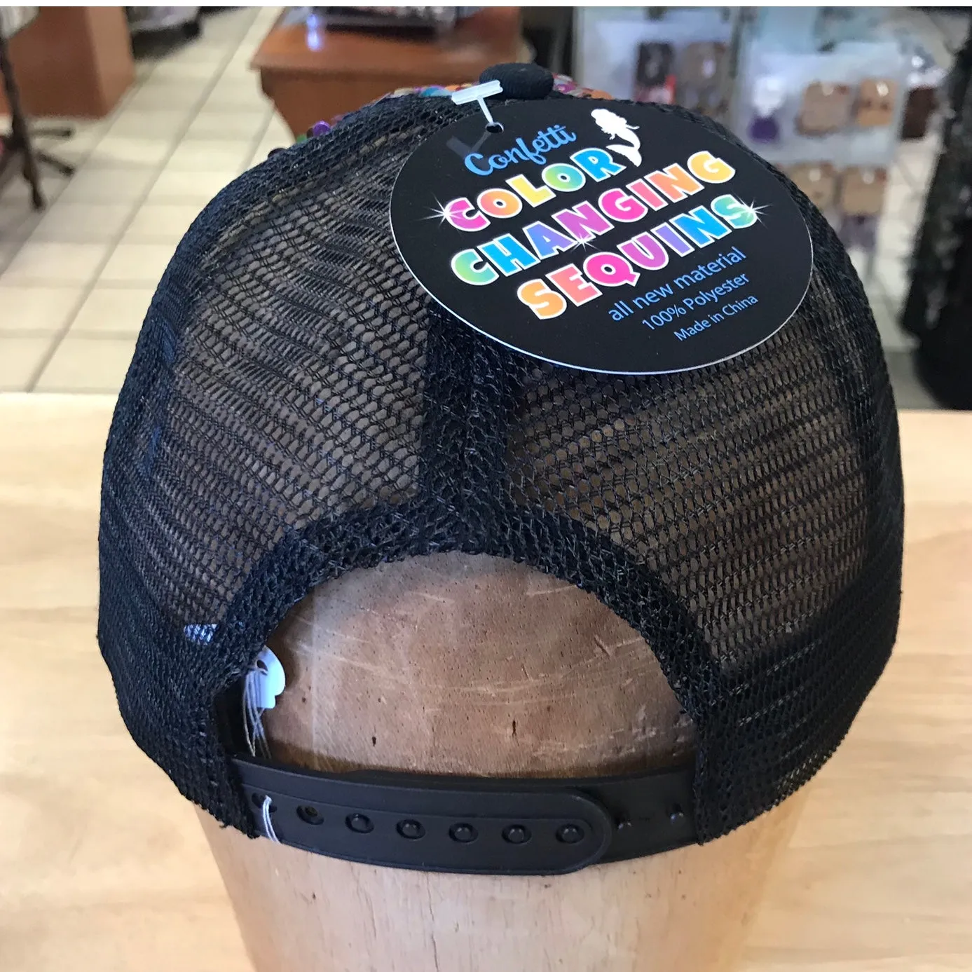Sequin Color Changing Truckers Cap
