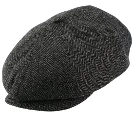 Stanton Tommy Flat Cap - Black