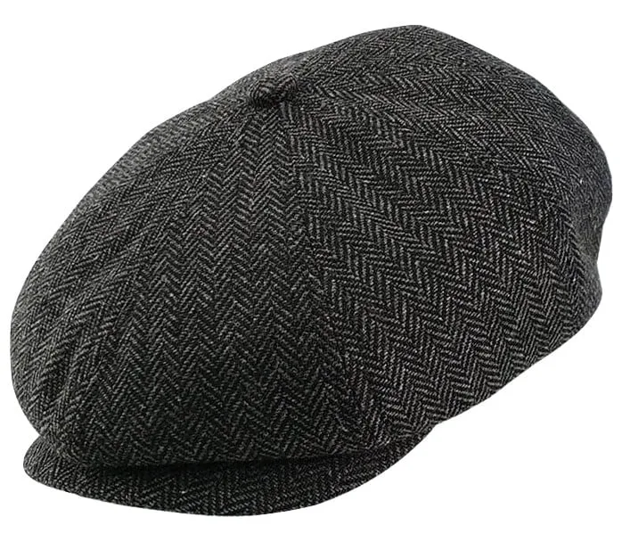 Stanton Tommy Flat Cap - Black