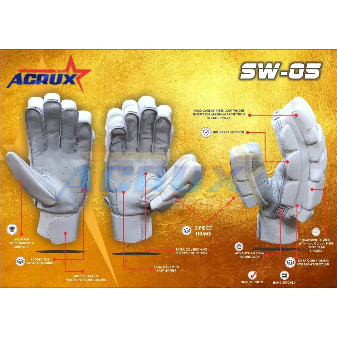 Junior Cricket Batting Gloves with Calf Palm, SW-05