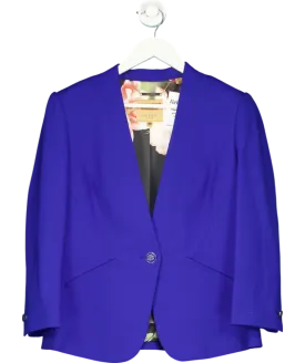 Ted Baker Blue Single Breasted Blazer UK 14