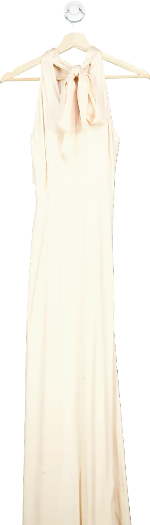 Ted Baker Champagne Ivory Tilly Satin Bow Detail Dress UK 8