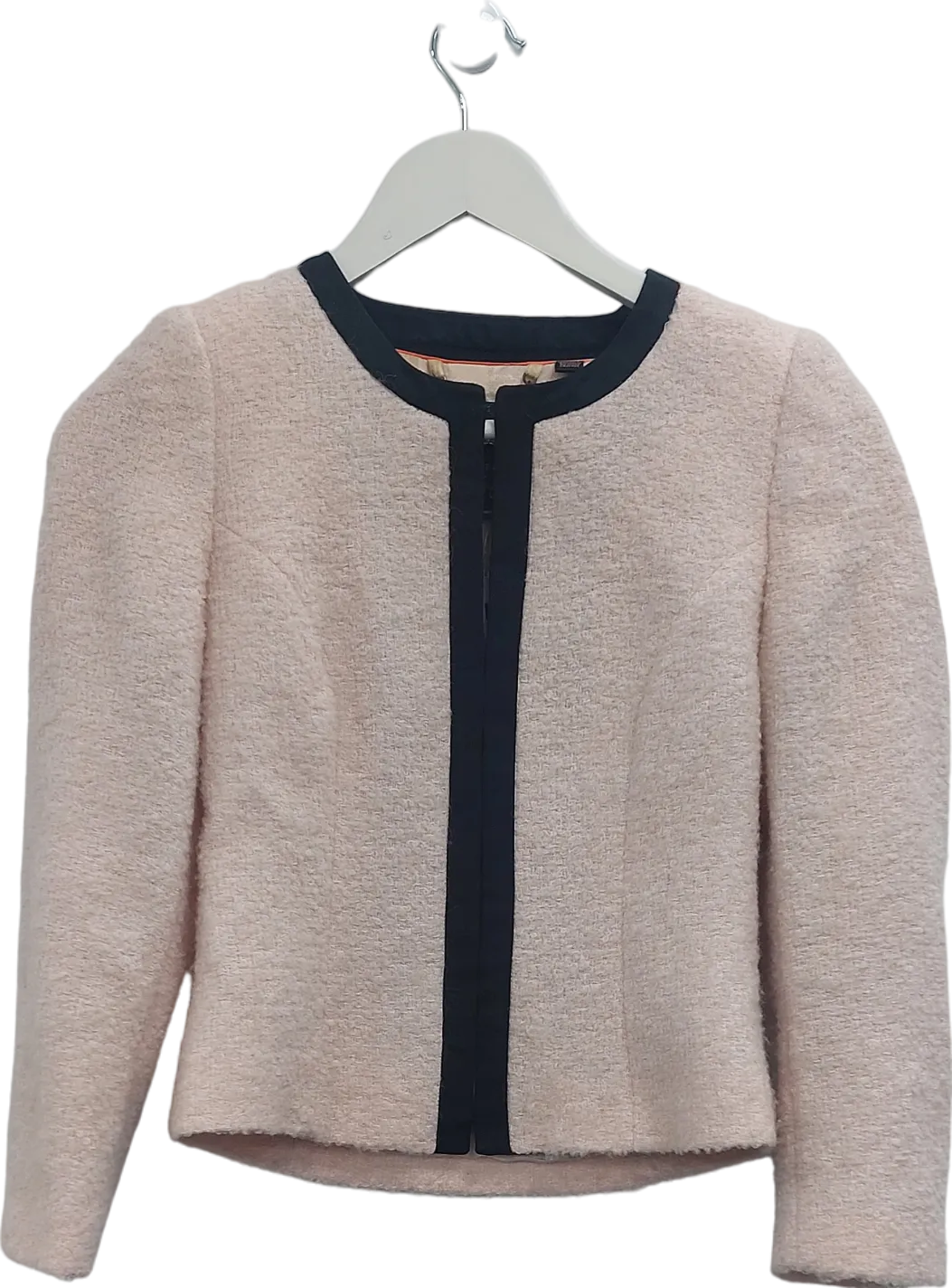 Ted Baker Pink Copped Boucle Jacket UK XS/S