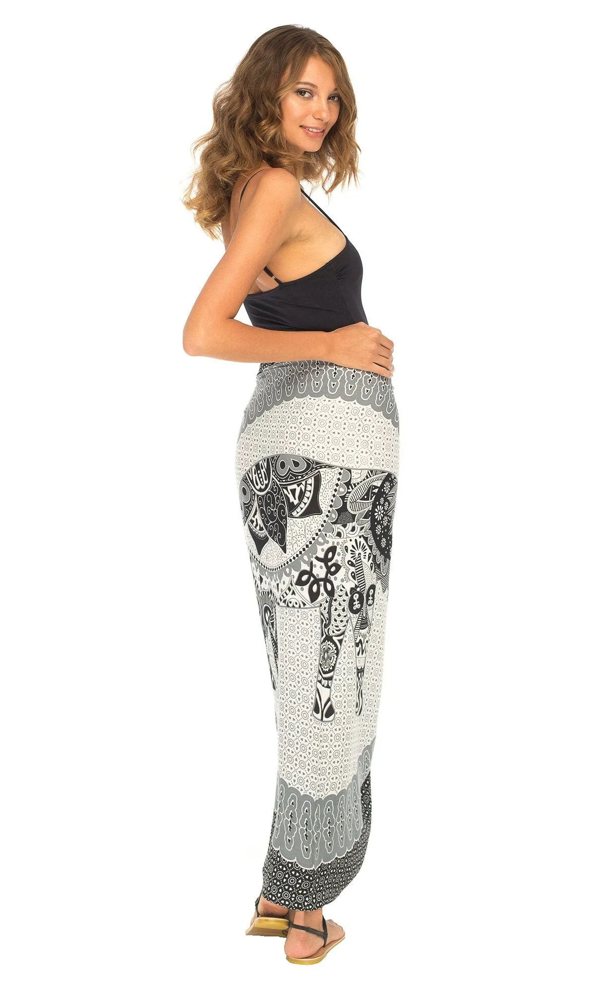 Tribal Elephant Mandala Design Sarong