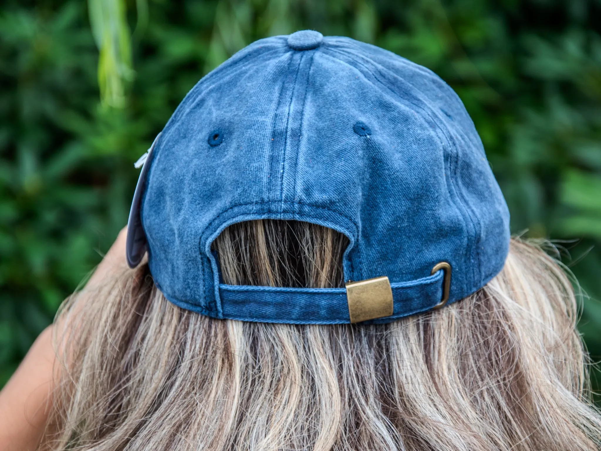 Vintage Style Hat | Baseball Cap | Bowie Bolt Washed Navy | Icon Series