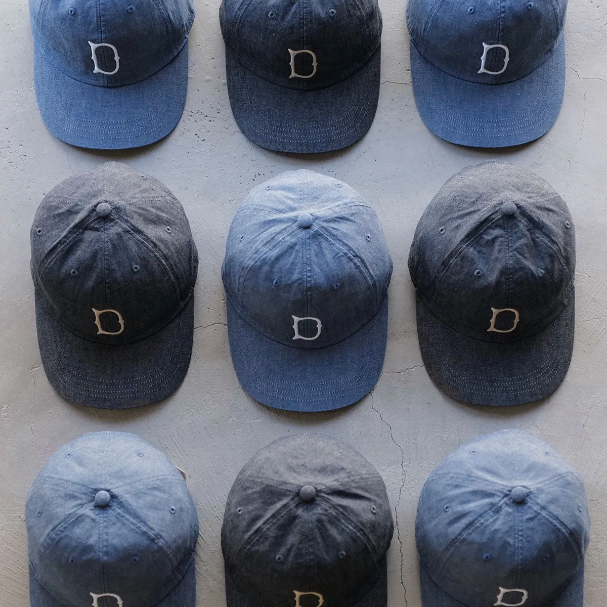 WASH DENIM UNION CAP - Blue
