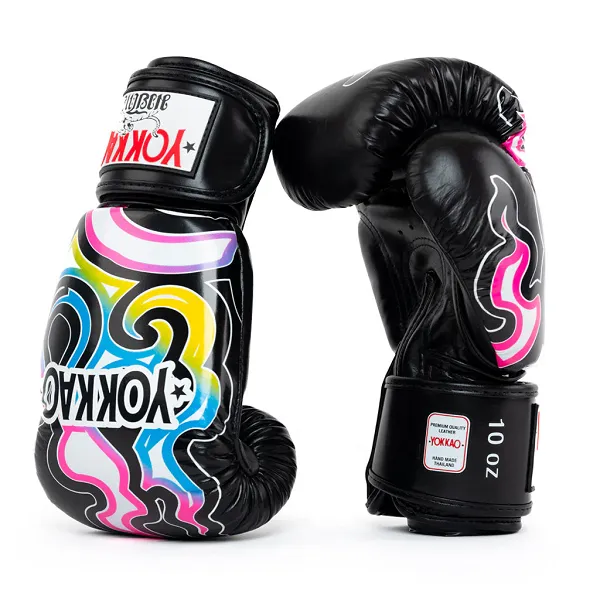 Yokkao Flames Boxing Gloves Black