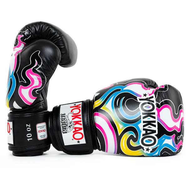 Yokkao Flames Boxing Gloves Black